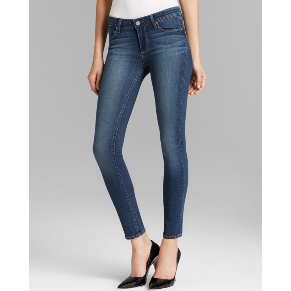 👖PAIGE DENIM Skyline Skinny Ultra-Soft Women’s Jeans Size 30 Medium Wash